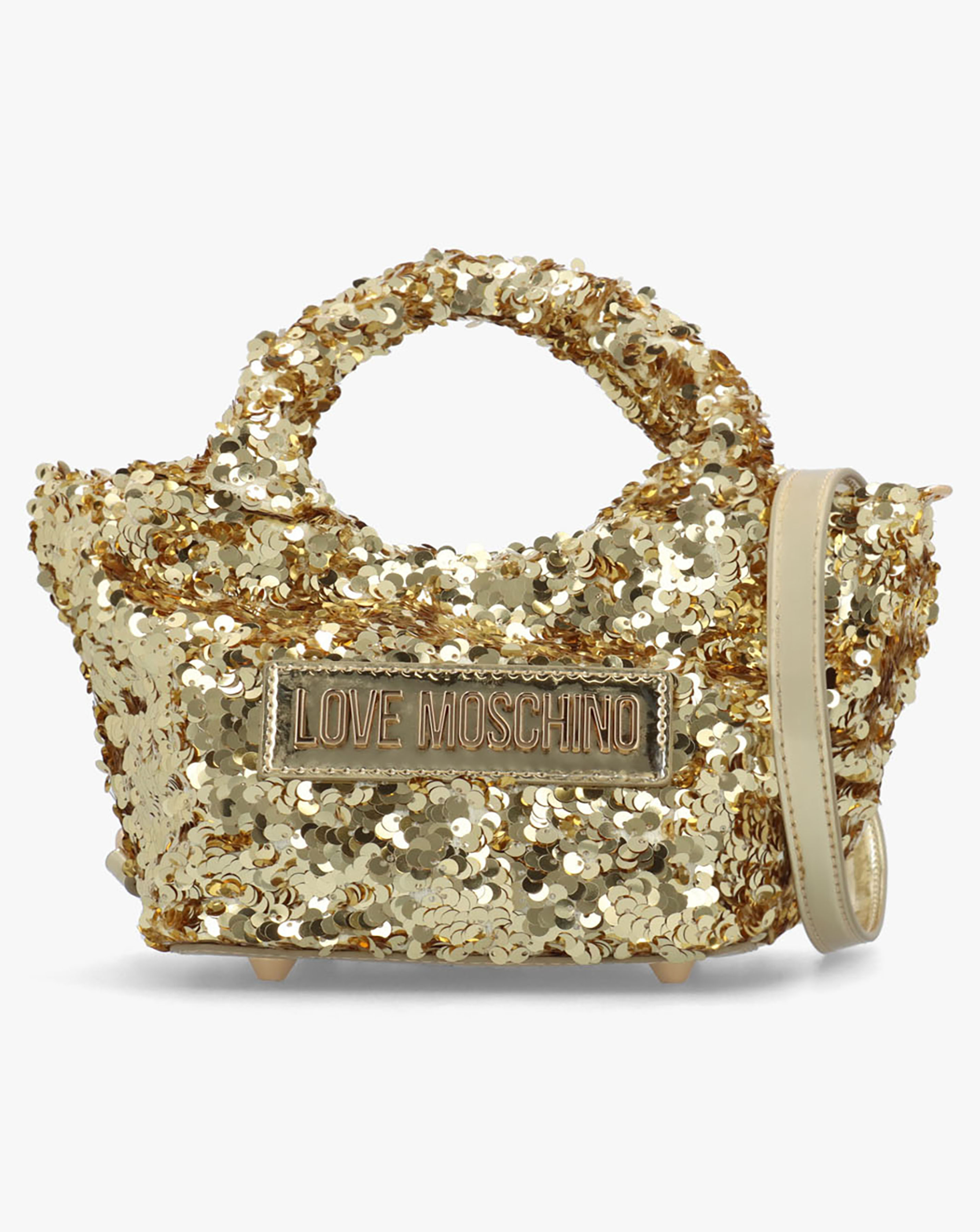 Love Moschino Sequin Top Handle Bag