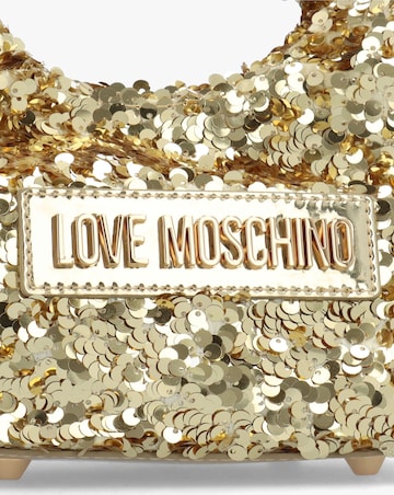 Love Moschino Sequin Gold Top Handle Bag