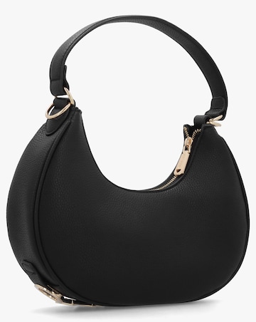 Valentino Bags Shelby Black Logo Letter Hobo Bag