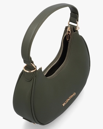 Valentino Bags Shelby Khaki Logo Letter Hobo Bag