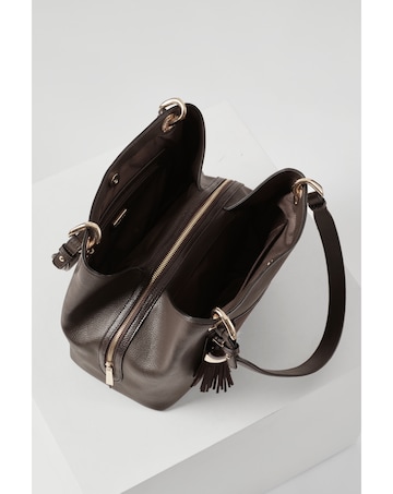 Luella Grey Sienna Chocolate Hobo Tote