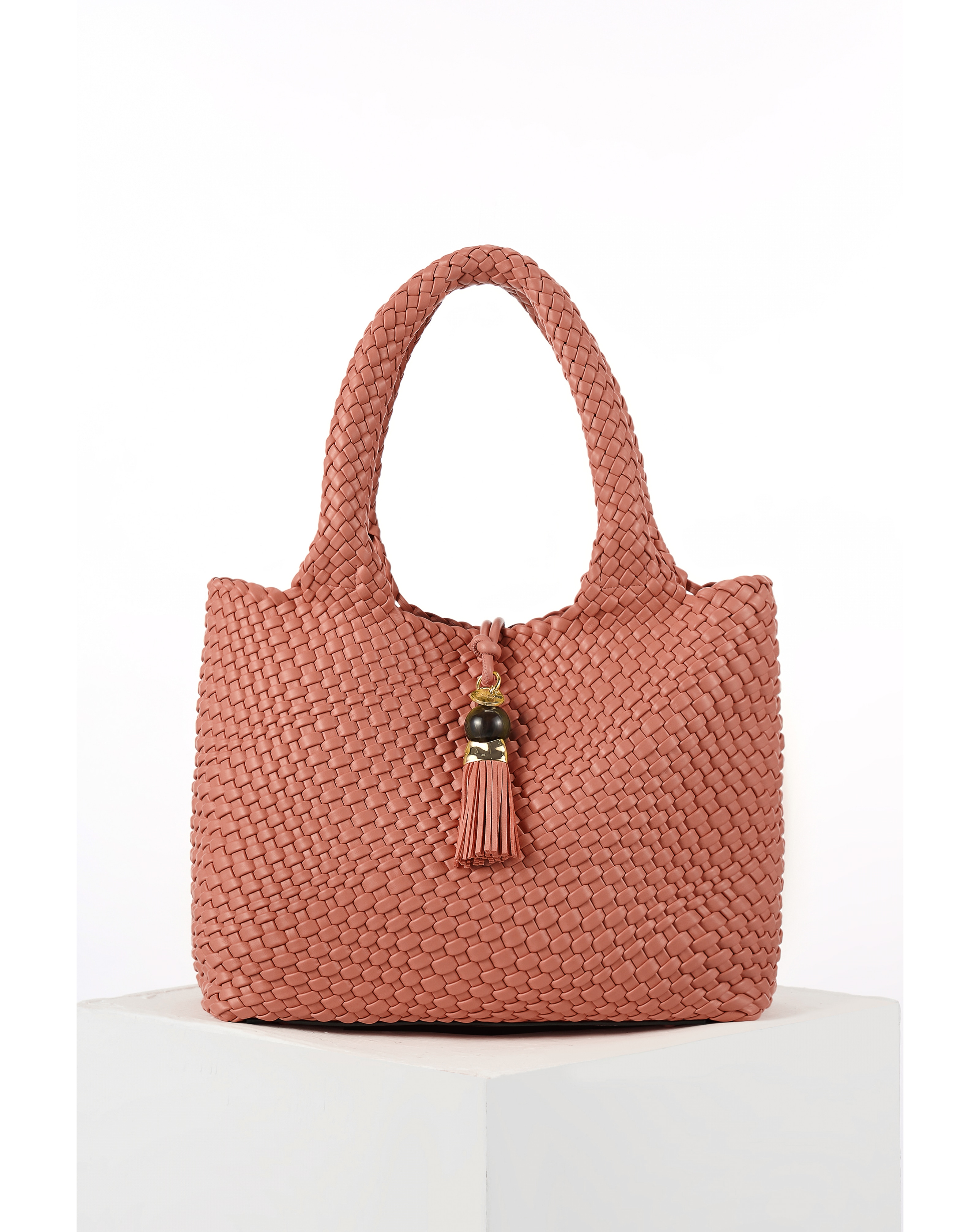 Luella Grey Saskia Large Woven Tote
