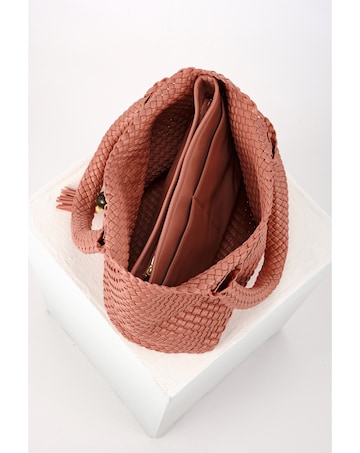 Luella Grey Saskia Blush Woven Tote