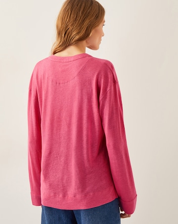 Monsoon Asher Linen-Blend Top