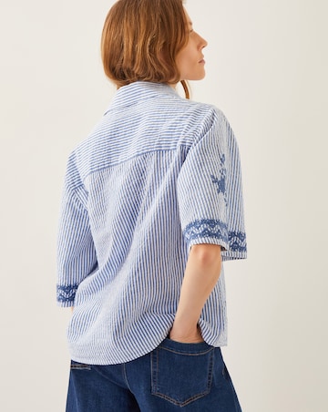 Monsoon Marlowe Floral Stripe Shirt