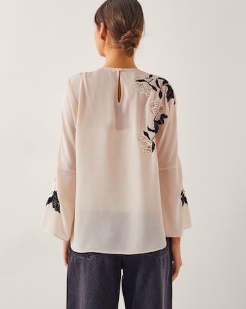 Monsoon Ariah Floral Embellished Blouse