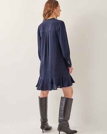Monsoon Lara Long Sleeve Frill Dress