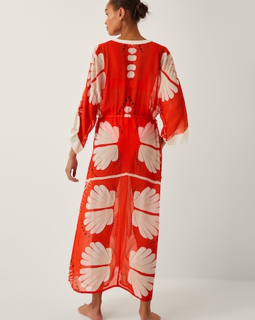 Monsoon Nara Leaf Print Kaftan
