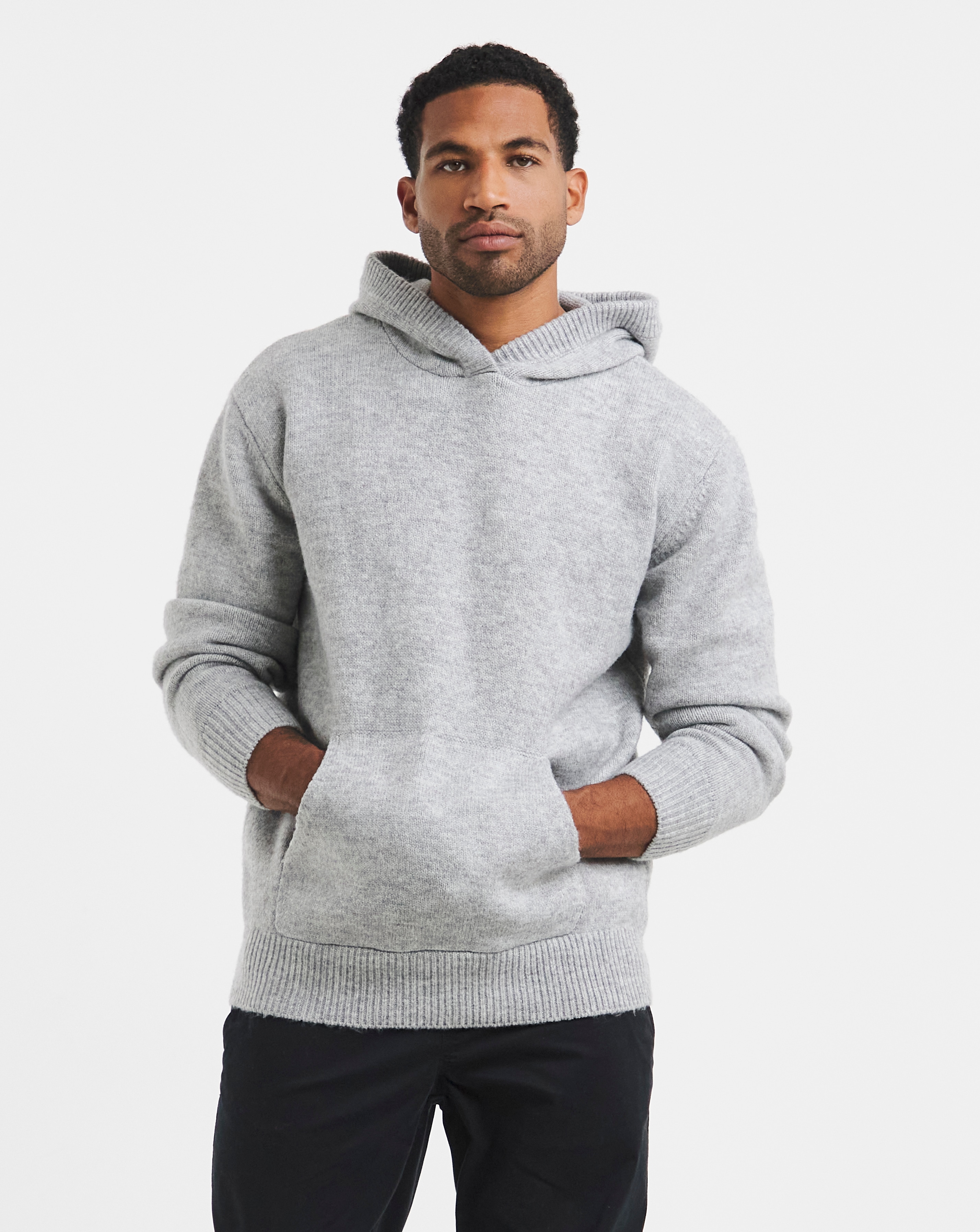 Relaxed Fit Soft Touch Knitted Hoodie