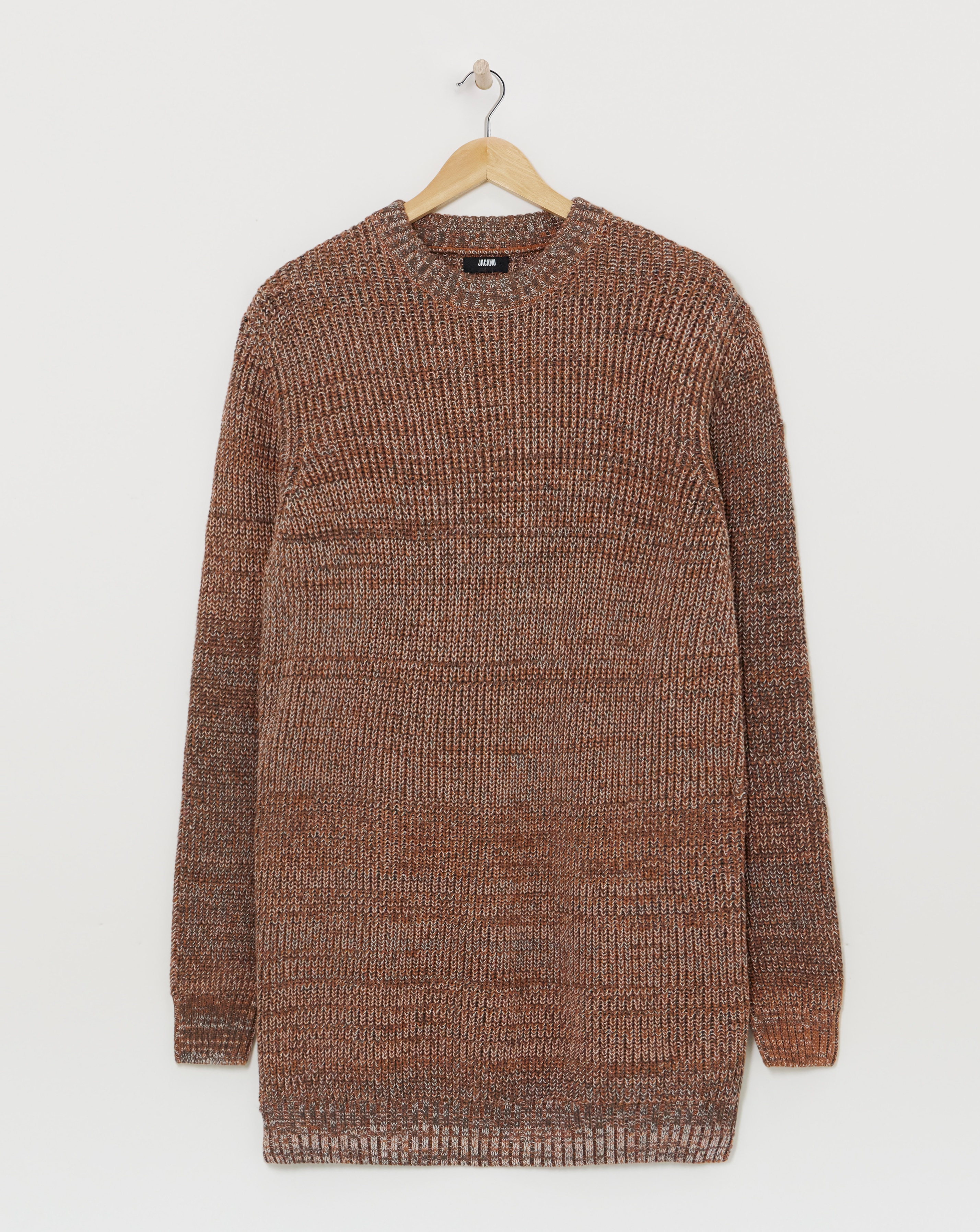 Injection Twisted Crew Neck Knit Jumper