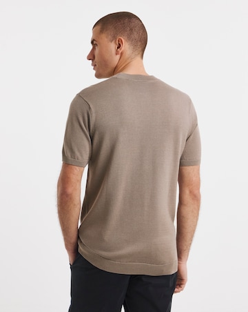 Knitted Crew Neck T-Shirt