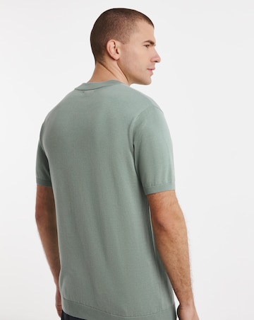 Knitted Crew Neck T-Shirt