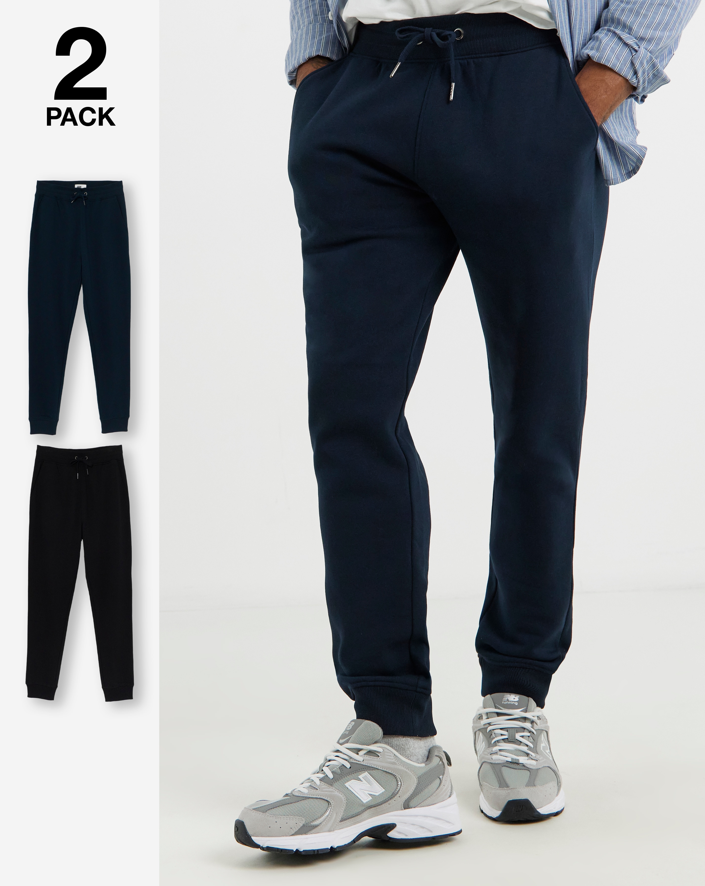 New In - 2 Pack Cuffed Jogger