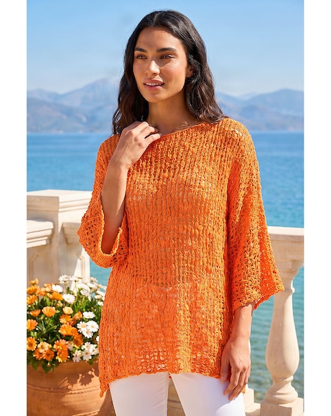 Roman Light Weight Open Knit Jumper