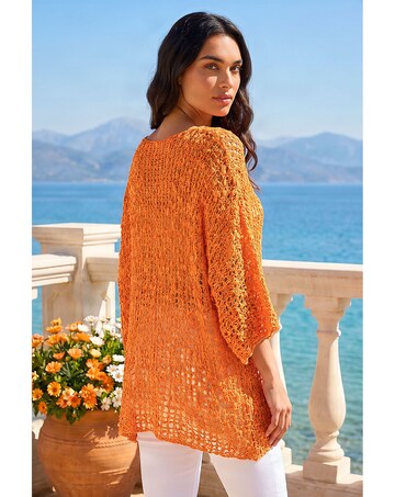 Roman Light Weight Open Knit Jumper