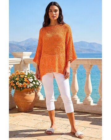 Roman Light Weight Open Knit Jumper