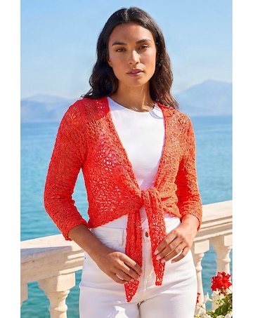Roman Waterfall Popcorn Knitted Cardigan