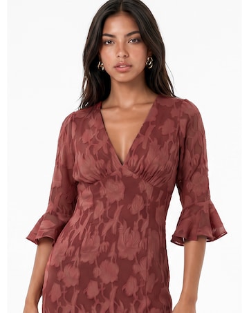 Anaya Burnout Fabric Dress
