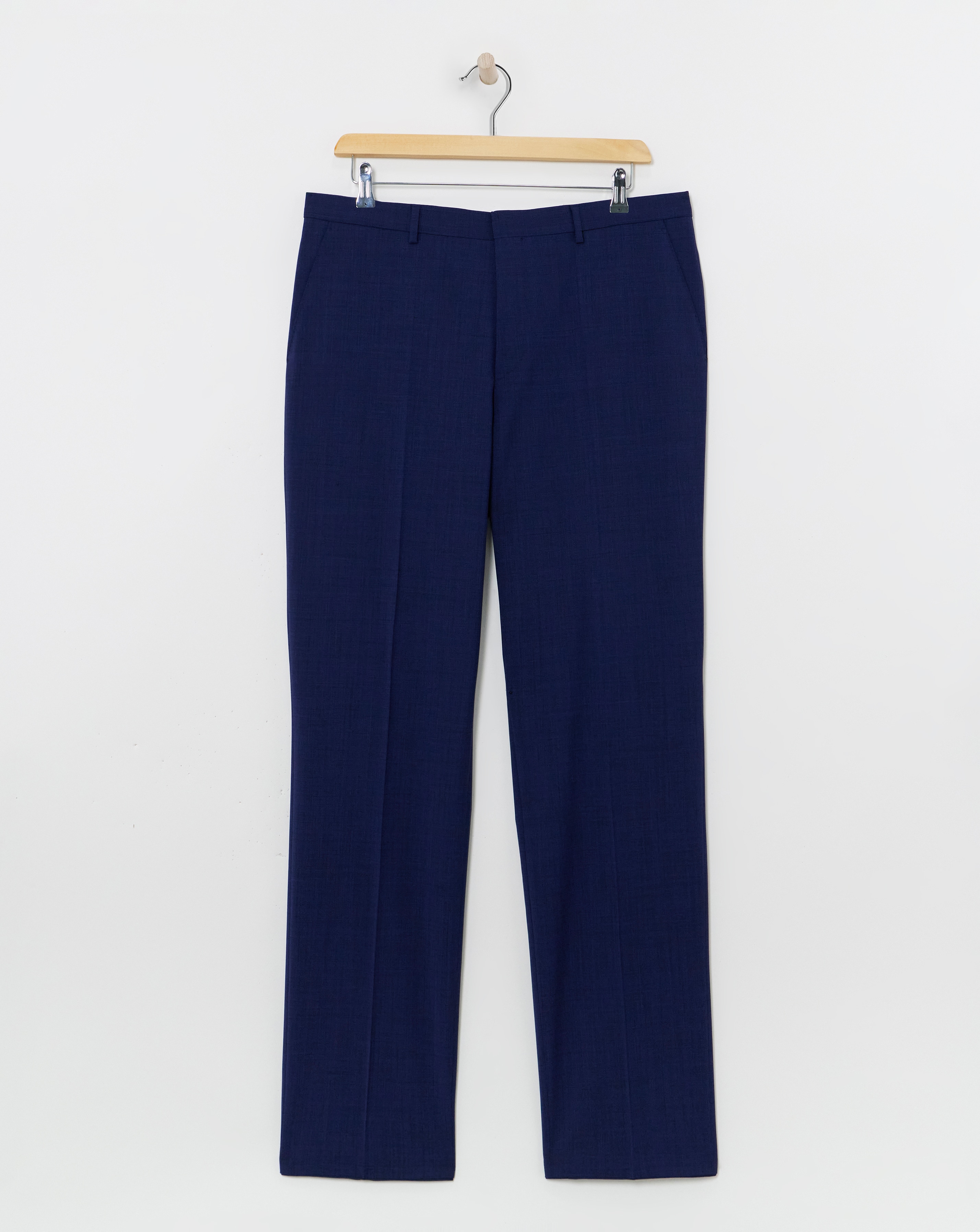 BOSS Navy Wool Mix Suit Trouser