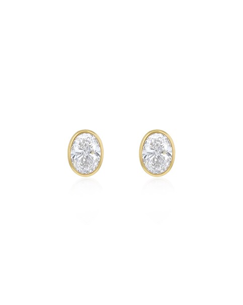 9ct Yellow Gold Lab Diamond 1Ct Earring