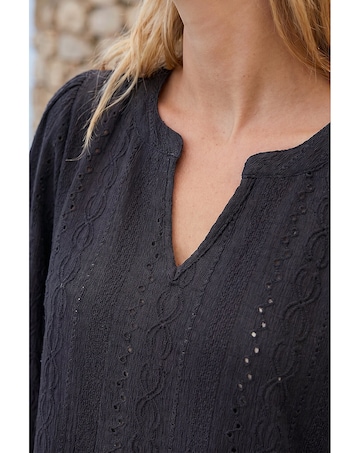 Roman Broderie Detail Tunic Top