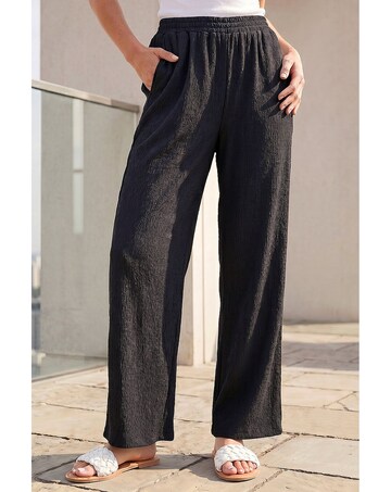 Roman Crinkle Textured Stretch Trouser