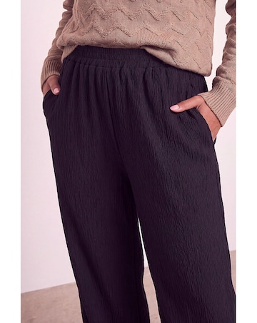 Roman Crinkle Textured Stretch Trouser