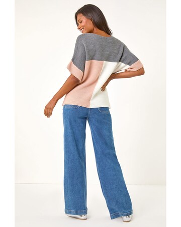 Roman Colour Block Knitted Jumper