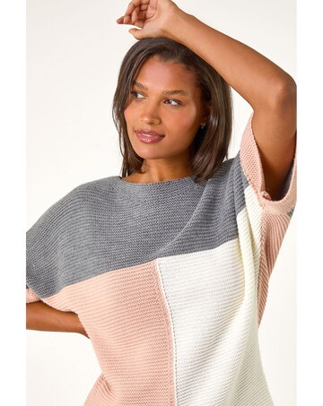 Roman Colour Block Knitted Jumper