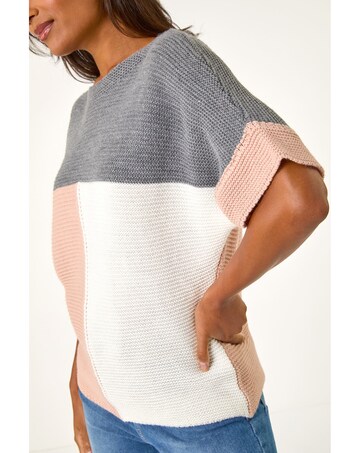 Roman Colour Block Knitted Jumper