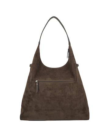 Norah Single Handle Vegan Suede Shoulder Shopper Bag
