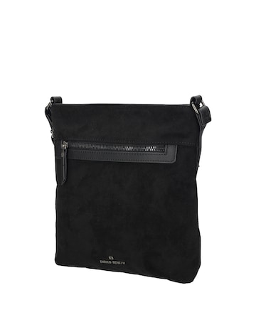 Norah Single Handle Vegan Suede Shoulder Bag