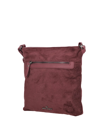 Norah Single Handle Vegan Suede Shoulder Bag