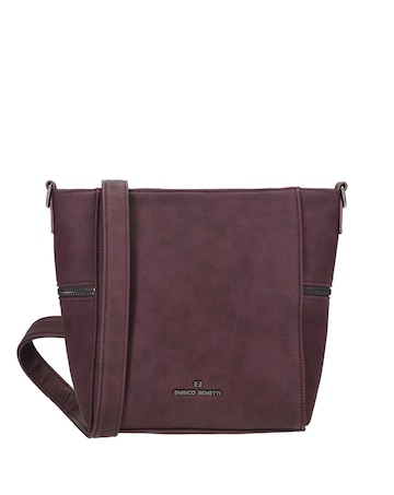 Roxy Vegan Leather Shoulder Bag with Nylon Strap