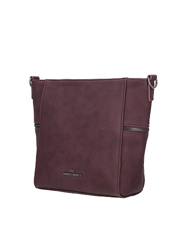 Roxy Vegan Leather Shoulder Bag with Nylon Strap
