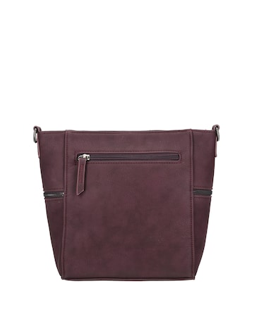 Roxy Vegan Leather Shoulder Bag with Nylon Strap