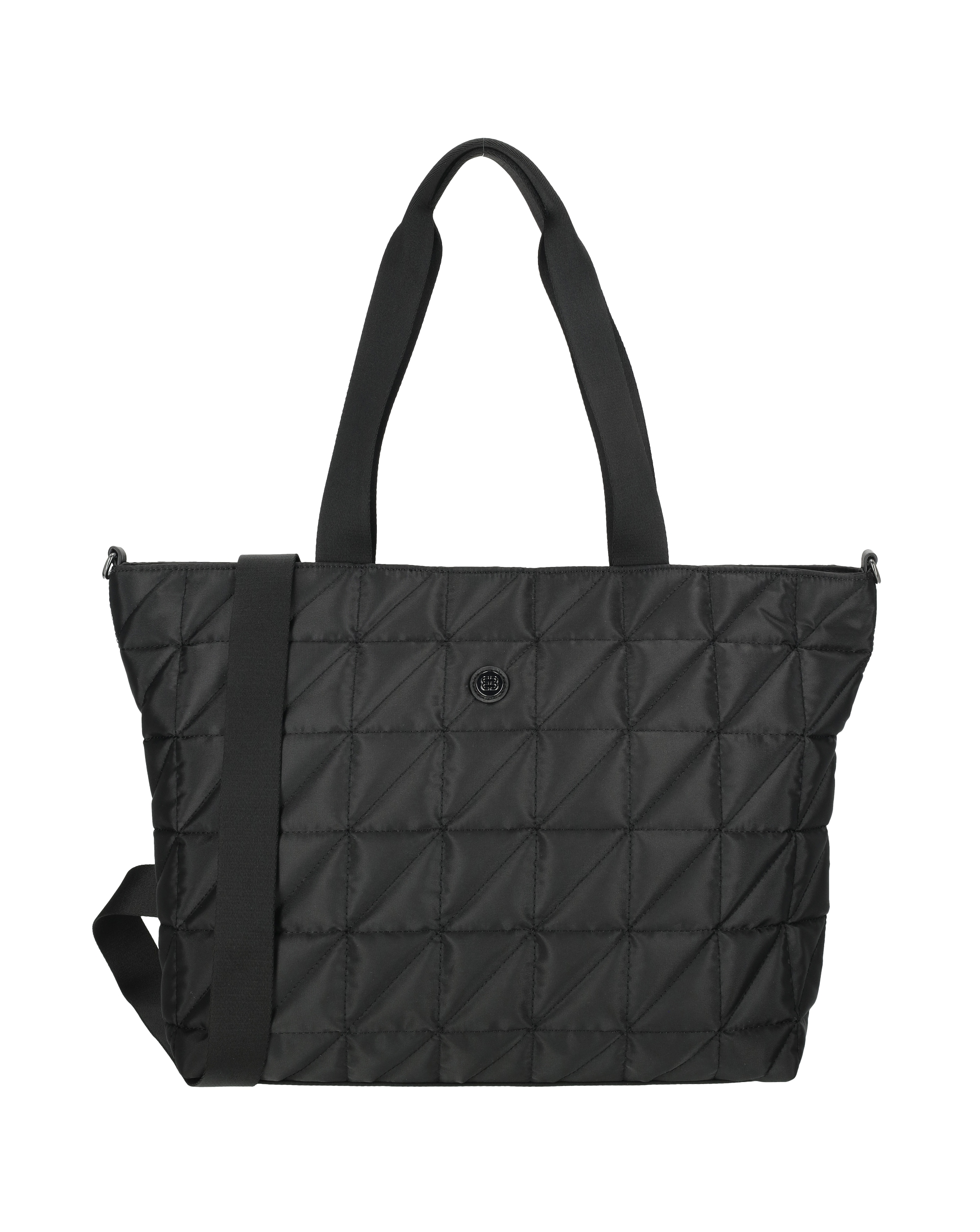 Josephine 2 Handle Quilted Nylon Shopper 17" Laptop