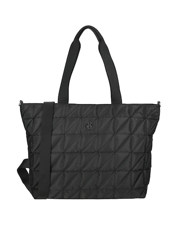 Josephine 2 Handle Quilted Nylon Shopper 17" Laptop