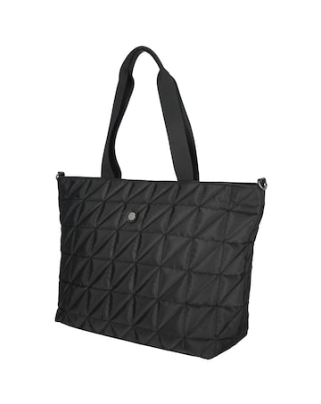 Josephine 2 Handle Quilted Nylon Shopper 17" Laptop