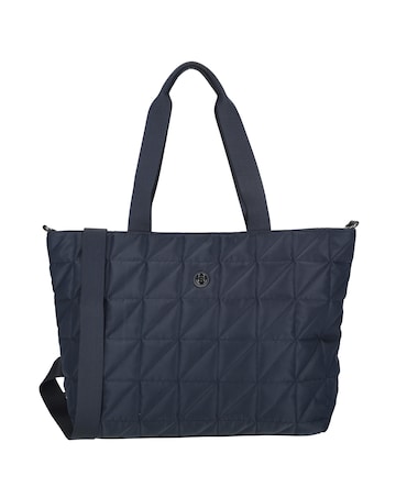 Josephine 2 Handle Quilted Nylon Shopper 17" Laptop