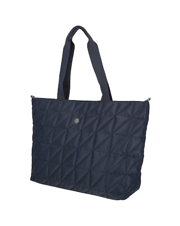 Josephine 2 Handle Quilted Nylon Shopper 17" Laptop