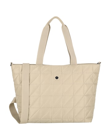 Josephine 2 Handle Quilted Nylon Shopper 17" Laptop