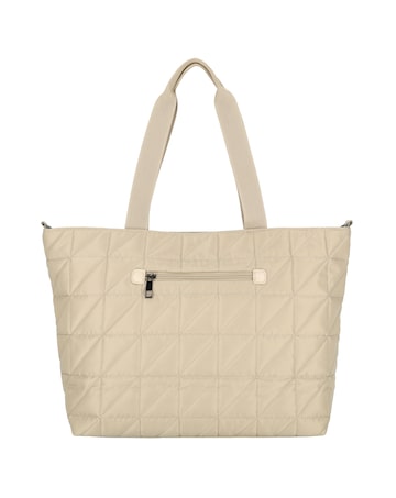 Josephine 2 Handle Quilted Nylon Shopper 17" Laptop