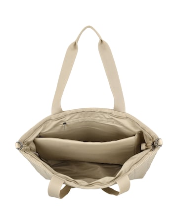 Josephine 2 Handle Quilted Nylon Shopper 17" Laptop