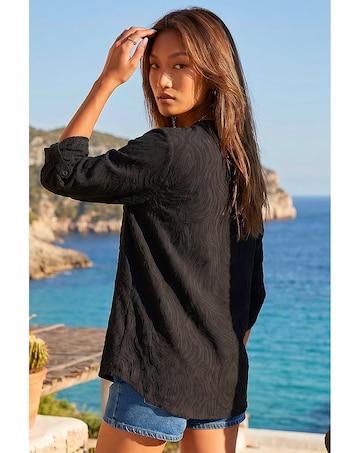 Roman Texture Burnout Shirt