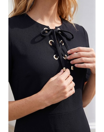 Roman Eyelet Detail Dress
