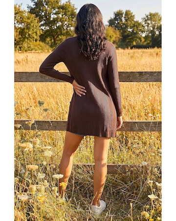 Roman Ribbed Knit Cardigan