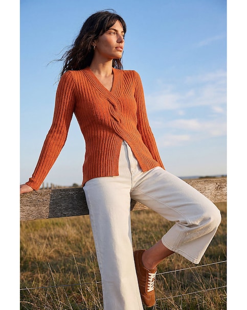 New In - Roman Cable Rib Knit Jumper