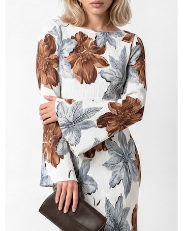 Lovedrobe Floral Print Plisse Dress