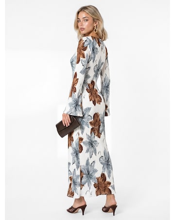 Lovedrobe Floral Print Plisse Dress